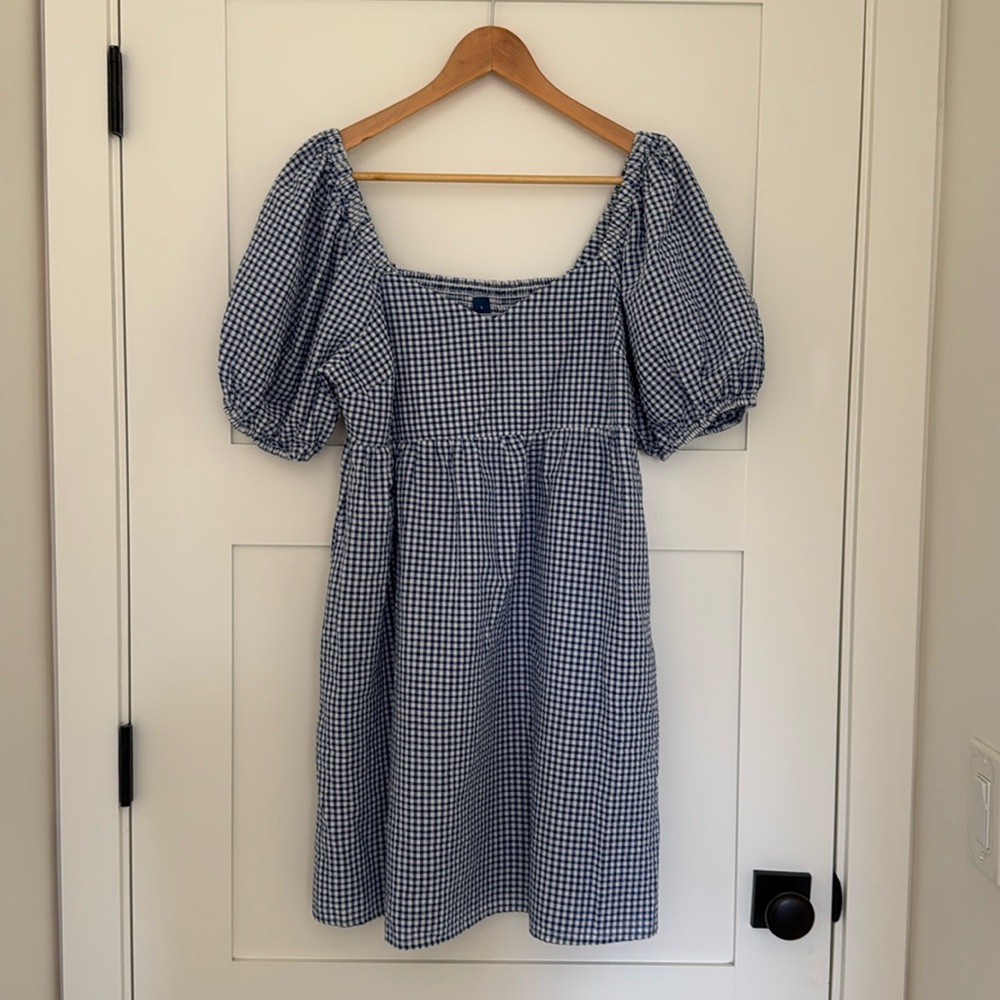 Old Navy gingham dress size small